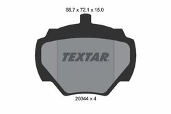 SET PLACUTE FRANA TEXTAR 2034402 - Compatibil cu LAND ROVER
