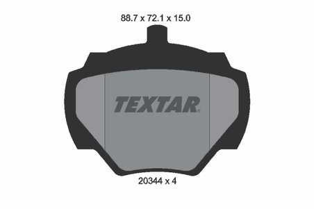 Set placute frana Textar 2034402