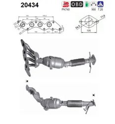 CATALIZATOR AS 20434 - Compatibil cu FORD