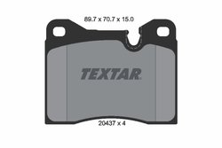 Set placute frana Textar 2043703