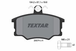 Set placute frana Textar 2057402