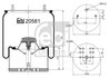 BURDUF SUSPENSIE PNEUMATICA FEBI BILSTEIN 20581 - Piesa auto compatibila cu mai multe marci