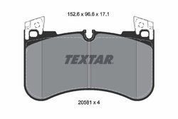 Set placute frana Textar 2058101