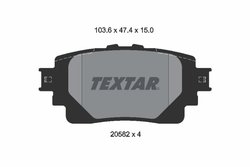 Set placute frana Textar 2058201