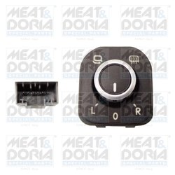 Comutator, reglarea oglinzilor exterioare Meat & Doria 20602