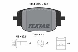Set placute frana Textar 2062501