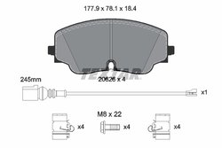 Set placute frana Textar 2062601