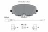 SET PLACUTE FRANA TEXTAR 2062601 - Compatibil cu AUDI, AUDI (FAW), CUPRA, VW