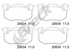 Set placute frana Breck 20634 00 702 00