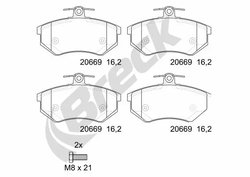 Set placute frana Breck 20669 00 701 00