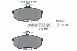 SET PLACUTE FRANA TEXTAR 2066922 - Compatibil cu AUDI, CHERY