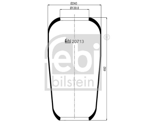 Burduf suspensie pneumatica Febi Bilstein 20713