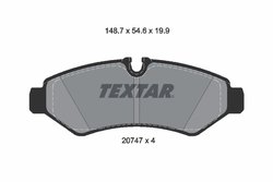 Set placute frana Textar 2074701