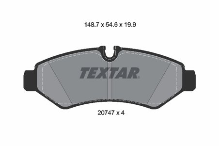 SET PLACUTE FRANA TEXTAR 2074701 - Compatibil cu FREIGHTLINER, MERCEDES-BENZ