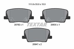 Set placute frana Textar 2078201