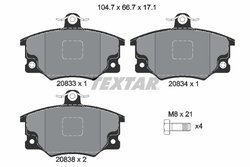 Set placute frana Textar 2083302