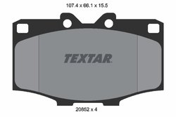 Set placute frana Textar 2085201