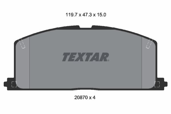 SET PLACUTE FRANA TEXTAR 2087001 - Compatibil cu TOYOTA