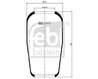 BURDUF SUSPENSIE PNEUMATICA FEBI BILSTEIN 20916 - Compatibil cu MAN, NEOPLAN