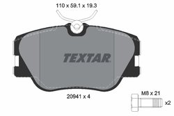 Set placute frana Textar 2094102