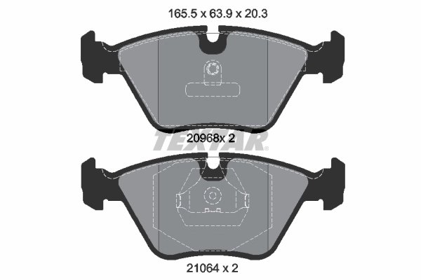 SET PLACUTE FRANA TEXTAR 2096801 - Compatibil cu BMW