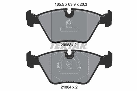 SET PLACUTE FRANA TEXTAR 2096801 - Compatibil cu BMW