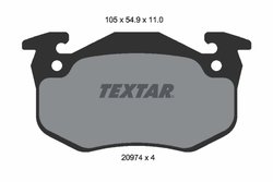 Set placute frana Textar 2097401