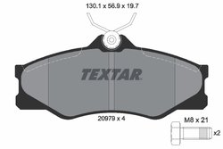 SET PLACUTE FRANA TEXTAR 2097904 - Compatibil cu VW