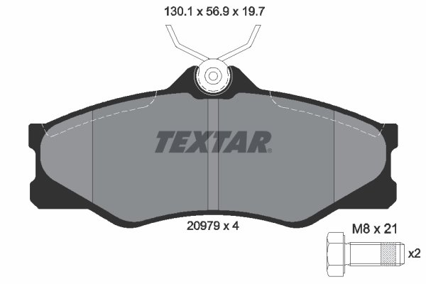 Set placute frana Textar 2097904
