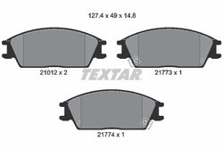 Set placute frana Textar 2101202