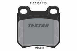 SET PLACUTE FRANA TEXTAR 2105002 - Compatibil cu CADILLAC, CHEVROLET, HOLDEN, OPEL, SAAB, SATURN, VAUXHALL