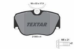 SET PLACUTE FRANA TEXTAR 2105503 - Compatibil cu MERCEDES-BENZ