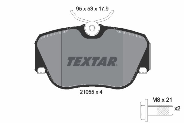 Set placute frana Textar 2105503