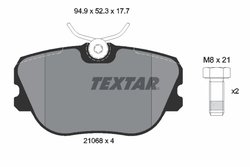 Set placute frana Textar 2106804