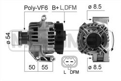 ALTERNATOR ERA 210687A - Compatibil cu OPEL, SUZUKI, VAUXHALL