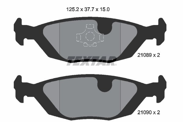 SET PLACUTE FRANA TEXTAR 2108902 - Compatibil cu SAAB, VOLVO
