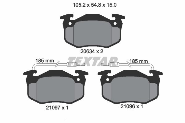 Set placute frana Textar 2109601