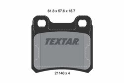 SET PLACUTE FRANA TEXTAR 2114001 - Compatibil cu CHEVROLET, HOLDEN, OPEL, SAAB, VAUXHALL