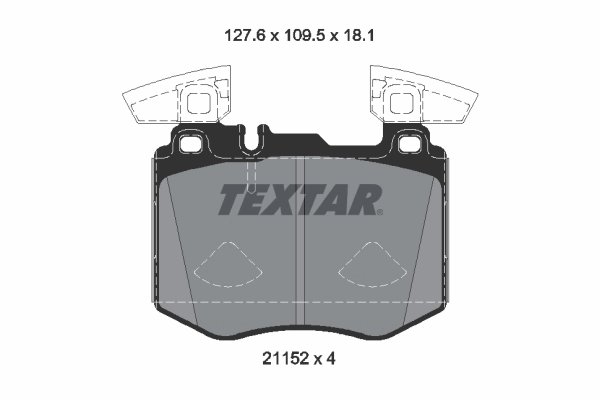 SET PLACUTE FRANA TEXTAR 2115201 - Compatibil cu MERCEDES-BENZ