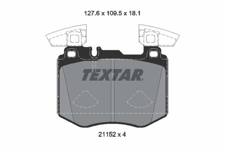 SET PLACUTE FRANA TEXTAR 2115201 - Compatibil cu MERCEDES-BENZ