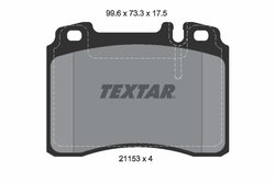 Set placute frana Textar 2115307