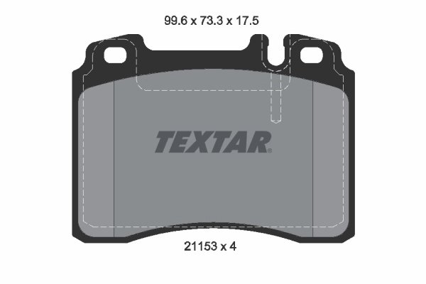 SET PLACUTE FRANA TEXTAR 2115307 - Compatibil cu MERCEDES-BENZ