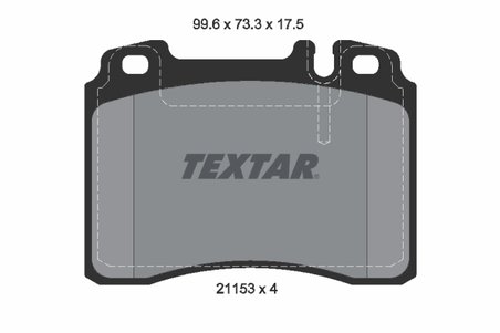 SET PLACUTE FRANA TEXTAR 2115307 - Compatibil cu MERCEDES-BENZ