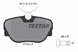 Set placute frana Textar 2117302