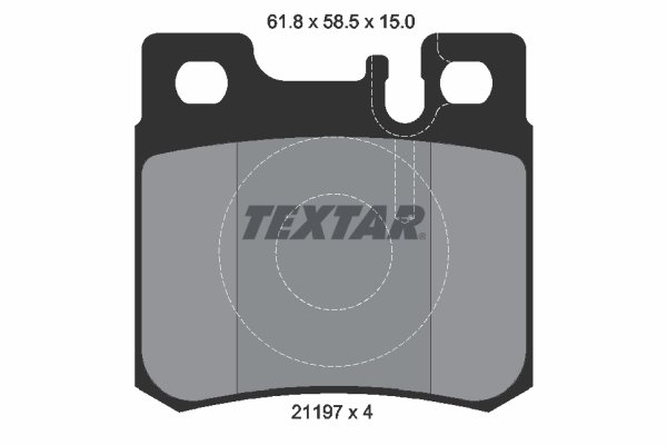 Set placute frana Textar 2119701