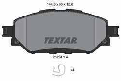 Set placute frana Textar 2123401