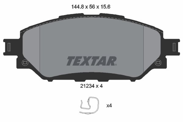 SET PLACUTE FRANA TEXTAR 2123401 - Compatibil cu TOYOTA