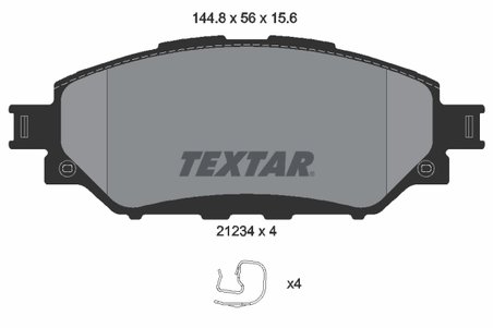 SET PLACUTE FRANA TEXTAR 2123401 - Compatibil cu TOYOTA