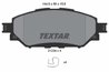 SET PLACUTE FRANA TEXTAR 2123401 - Compatibil cu TOYOTA