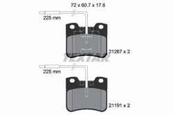 Set placute frana Textar 2126702